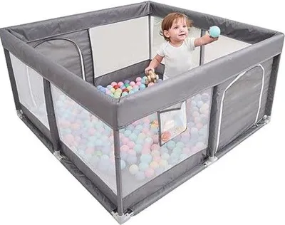 Produktbild von Famanu Spielbox - Krabbschutz - Babyspielplatz