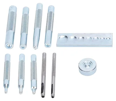 Schnappnietzangen-Set aus Schnellarbeitsstahl für Lederhandwerk
