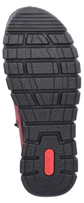 Produktbild von Rieker Damen Stiefelette Profilsohle warm gefüttert elastischer Einstieg 57511, Größe:41 EU, Farbe:Rot