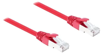 Productafbeelding van Delock RJ45 netwerkkabel Cat.6A, S/FTP, 1 meter, rood