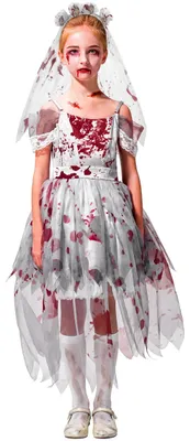 Zombiebrautkostüm für Kinder, Mädchen, Halloween, 4-6 Jahre