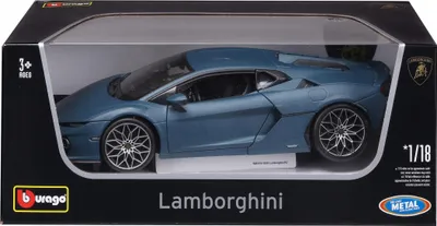 Zdjęcie produktu dla Lamborghini Temerario 1:18 Bburago 18-11052 NIEBIESKI SAMOCHÓD SPORTOWY