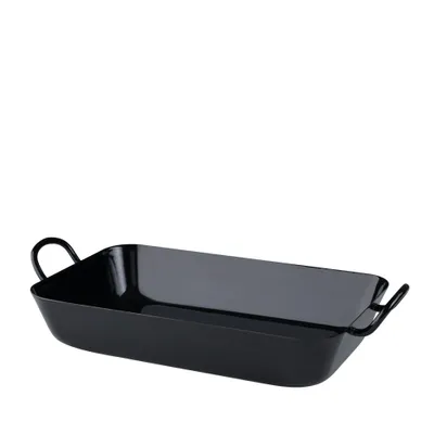 Image de Riess Oma's Poêle à frire 29/18cm avec 2 poignées Rôtir/cuire Noir Émail