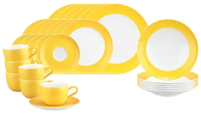 Produktbild von Seltmann Weiden Liberty Pure Colors Kombiservice 30-teilig - Yellow Glow