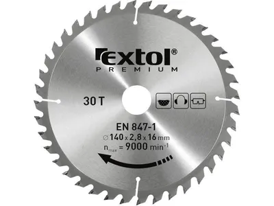 Obrázek produktu pro Pilový kotouč s pilovými listy SK Extol Premium (8803247) 300x2,2x30mm, 60T, šířka pilového listu SK 3,2mm, SK
