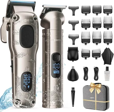 Produktbild von Männer Professionell, Haarschneidemaschine profi zum Haareschneider, Haarschneider Herren und Trimmer Set, Elektrischer Trimmer Herren mit Paket Box