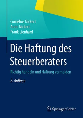 Produktbild von Die Haftung des Steuerberaters