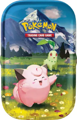 Produktbild von Pokémon Mini-Tin-Box Mega-Entwicklung - Erhabene Helden: Piepi und Endivie