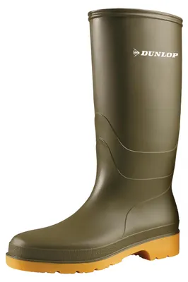 Produktbild von DUNLOP Dull Klassischer Gummistiefel Grün, Regenstiefel Uni, Größe 38