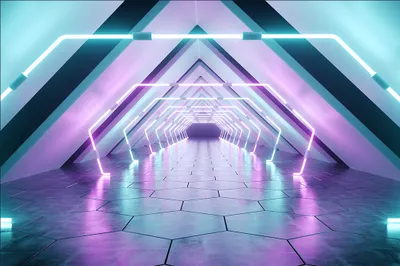 Produktbild von Muralo Fototapete 3D Effekt 208 (B) x 146 (H) cm Vlies Wand Tapete Tunnel Abstraktion Optische Täuschung 3D Optik Wohnzimmer Schlafzimmer moderne Wandbild