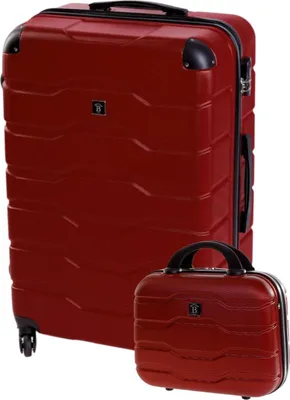 Produktbild von Reisekoffer BERTOO Firenze - rotes 2-in-1-Set 3XL