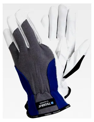 Produktbild von Lederhandschuh Tegera 888, Größe 8, 1 Stück, grau / blau / schwarz / weiß, 888-8
