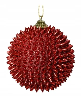 Image de Boule de Noël incassable rouge 8 cm