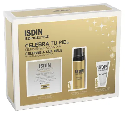Imagen del producto de ISDINCEUTICS AGE REVERSE: Set de 3 productos antiedad para el día
