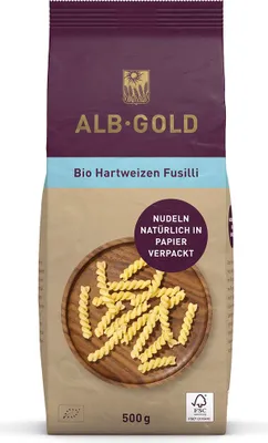 Zdjęcie produktu dla ALB-GOLD Hartweizen Fusilli 500g