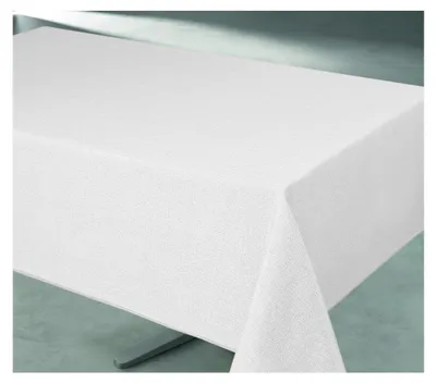 Image de Nappe 140x240cm Tissage Blanc - Access Deco