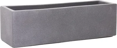 Produktbild von VIVANNO Blumenkasten Beton FLOBO Kasten, Grau matt - 60x18x18 cm