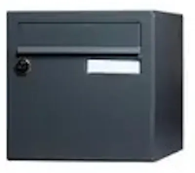 Image de Boîte aux lettres normalisée - 1porte extérieur - Essentiel - acier gris brillant