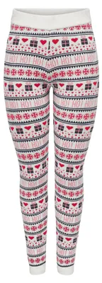 Produktbild von ONLY Damen ONLXMAS Present Pant KNT Leggins, Cloud Dancer/Detail:Night Sky/High