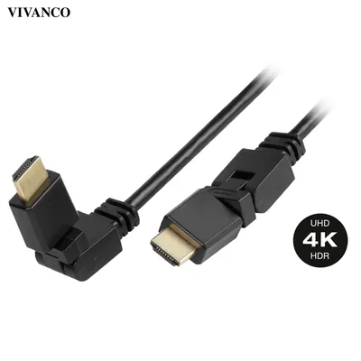 Produktbild von ViVanco™High Speed, 1,5 m, HDMI Typ A (Standard), HDMI Typ A (Standard), Schwarz
