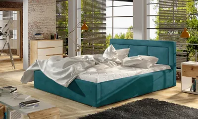Produktbild von Designer Bett Schlafzimmer Luxus Betten Textil Hotel Luxus Polster 180x200cm neu