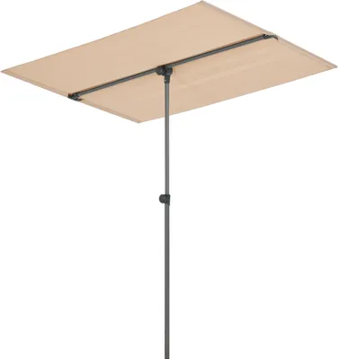 Produktbild von Balkónová zástena Carsoli 180 x 130 cm Záhradný slnečník 360° otočný slnečník UV 50+ vodeodolný Balkónový slnečník obdĺžnikový Piesková farba