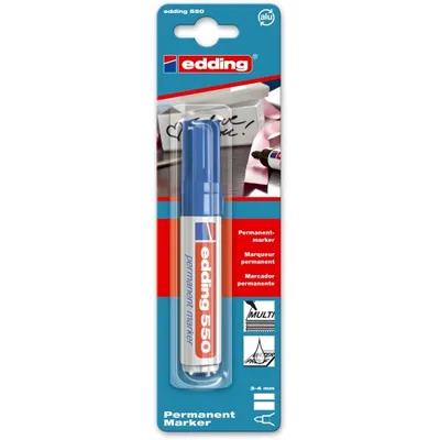 Produktbild von Permanentmarker edding 550 blau Blister