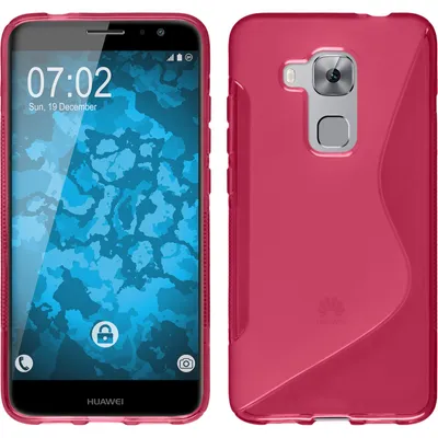 Produktbild von PhoneNatic Case kompatibel mit Huawei Nova Plus - pink Silikon Hülle S-Style + 2 Schutzfolien