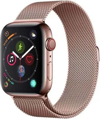 Produktbild von Devia, Armband für Apple Watch 42 / 45 / 49mm Elegantes Milanaise-Mesh, Rosa