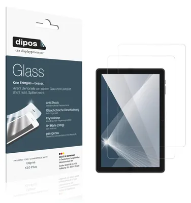 Image de 2x Protection ecrán pour Digma K10 Plus Verre souple Film Protecteur 9H dipos
