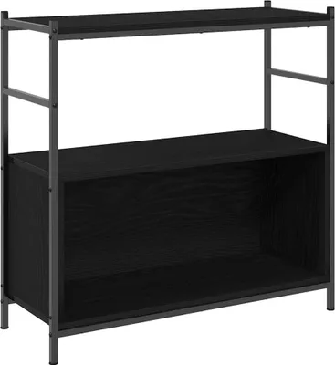 Zdjęcie produktu dla vidaXL Półka o wyglądzie czarnego dębu 80 x 30 x 78,5 cm materiał drewnopochodny