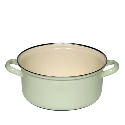 Produktbild von Riess Kasserolle mit Chromrand 22 cm 3,00 l 0281-006 nilgrün