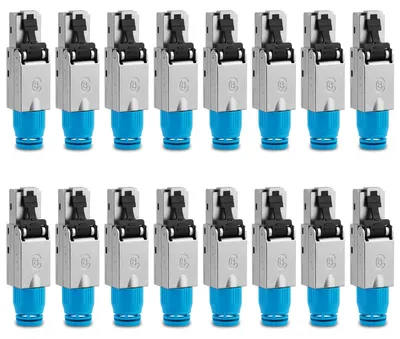 Produktbild von Netzwerkstecker RJ45 Stecker Cat8 CAT8.1 16 Steckverbinder werkzeuglos geschirmt
