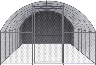 Immagine prodotto di vidaXL Pollaio da esterno 3x8x2 m Acciaio zincato