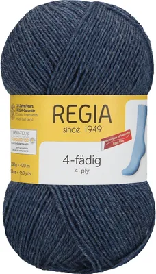 Produktbild von Schachenmayr REGIA 4-fädig Uni, 100g Jeans Meliert Handstrickgarne