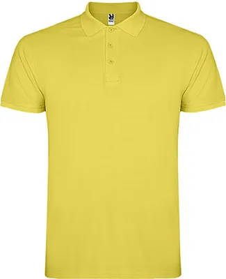 Produktbild von Roly PO6638 | Herren Star Poloshirt, Piqué - Farbe: Amarillo Maiz 163 - Größe: XL
