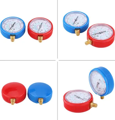 Produktbild von Kältemittel-Niedrig-Hochdruck-Messgerät, PSI KPA, 1 Paar präzises Messgerät, 7,6 x 3,3 cm, Klimaanlage zum Laden von R410A, R134A, R22