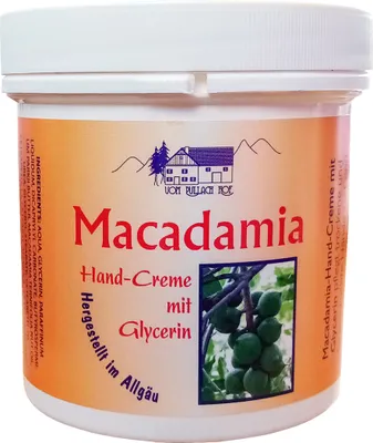Produktbild von MACADAMIA HAND-CREME 250ml mit Glycerin Sheabutter für trockene beanspruchte Haut Handcreme Handpflege Pflege