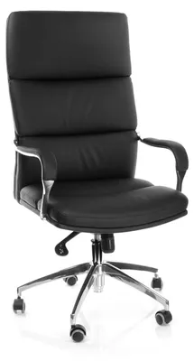 Zdjęcie produktu dla hjh OFFICE Profesjonalne krzesło biurowe BRUNELLO 20 Ergonomiczne krzesło biurowe z podłokietnikami Krzesło obrotowe ze skóry syntetycznej do biura, do domu