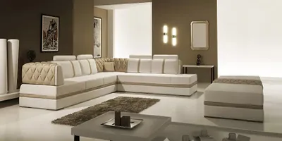 Produktbild von Ecksofa Ledersofa Design Sofa Ecksofa L Form Modernes Polster Wohnzimmer Möbel