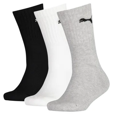 Produktbild von PUMA Unisex Kinder Crew Socken, Grey/white/black, 38 EU