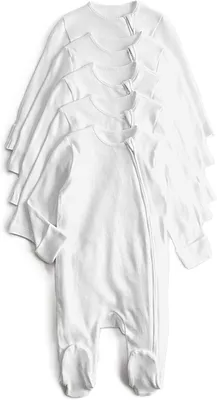 Productafbeelding van Marks & Spencer Kinderen Pyjama's van 100% Puur Katoen met Rits aan de Voorkant - Unisex voor Jongens & Meisjes - 5-Pack