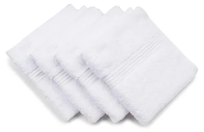 Obrázok produktu pre Gözze – Súprava 4 kusov mäkkých a savých utierok, 100% bavlna, 30 x 30 cm – biela