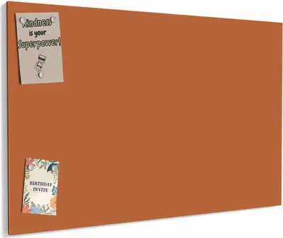 Produktbild von Magnettafel 60x40cm magnetisch & beschreibbar Metall-Board - Brauner Hintergrund