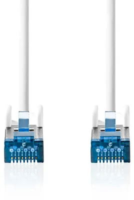 Produktbild von Nedis CAT6a-Netzwerkkabel - S/FTP - RJ45 Stecker - RJ45 Stecker - 0.25 m - Snagless - Rund - LSZH - Weiss - Box