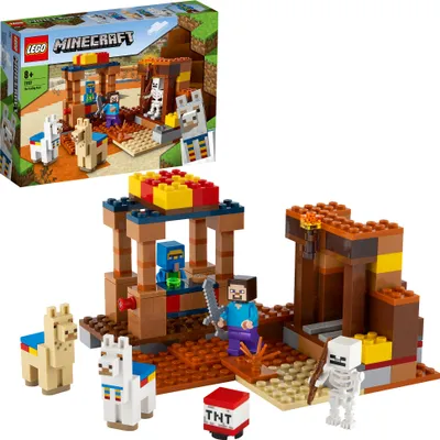 Produktbild von LEGO 21167 Minecraft Der Handelsplatz, Bauset mit Figuren