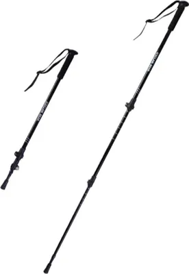 Produktbild von INF Ultraleichter 3-teiliger Trekkingstock aus Aluminium - Verstellbarer Wanderstock Schwarz