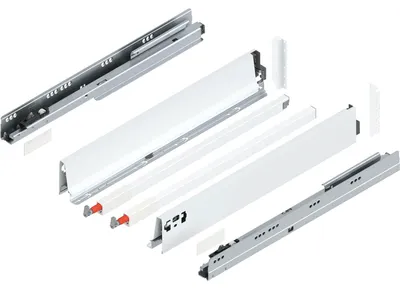 Produktbild von Blum Tandembox antaro D-Reling Schubladenschienen-Set | 1 Paar, 65kg 550mm | Vollauszug Blumotion, seidenweiß