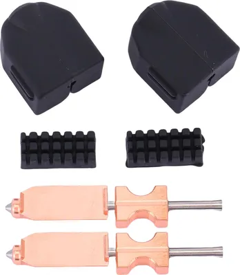 Obrázek produktu pro Dvoudílná sada hotendů (0,4 mm) jako náhrada pro 3D tiskárnu FLASHFORGE AD5X. Celokovový extruder s rychle odnímatelnou tryskou, silikonovým krytem a kartáčem.