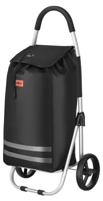 Obrázek produktu pro Skládací nákupní vozík 45L černý, termoizolační interiér